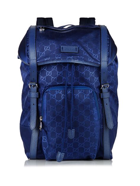 black and blue backpack gucci|black Gucci backpack for men.